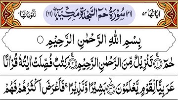 Surah Fussilat Full | سورة فصلت | Surah Ha Mim Sajdah | Quran Tilawat