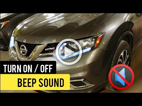 How to turn ON / OFF beep sound on Nissan Rogue / X-Trail when locking the doors