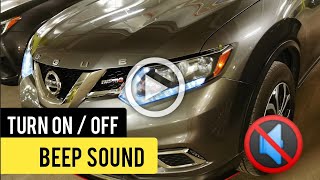 How to turn ON / OFF beep sound on Nissan Rogue / X-Trail when locking the doors screenshot 5