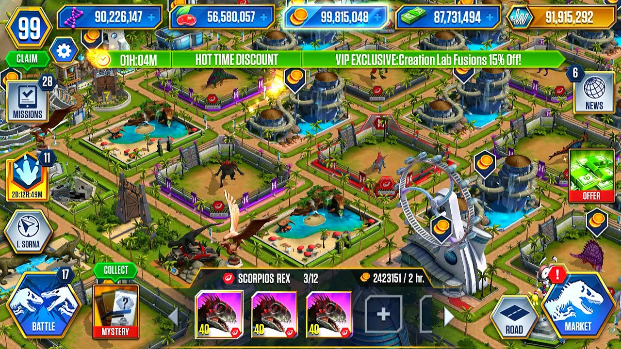 MONSTERS OF THE DEEP, DEFEAT 12 OPPONENTS, BOSS VS BOSS | JURASSIC WORLD THE GAME