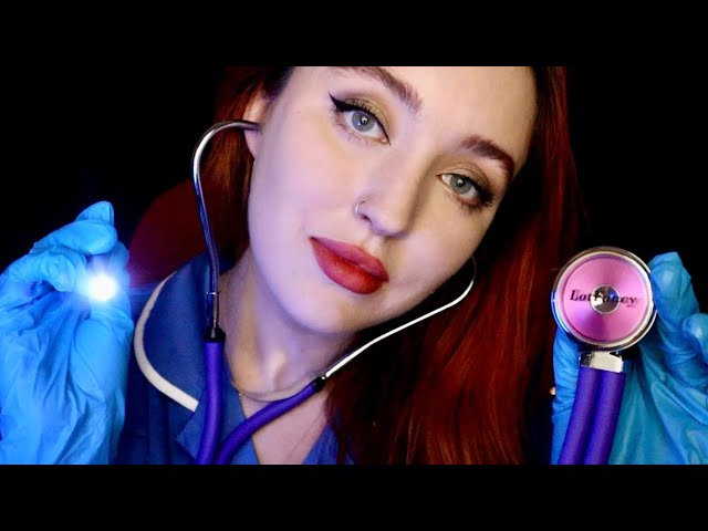 ASMR Full Body Medical Exam Roleplay - Ear Clean, Eye Test, Etc.