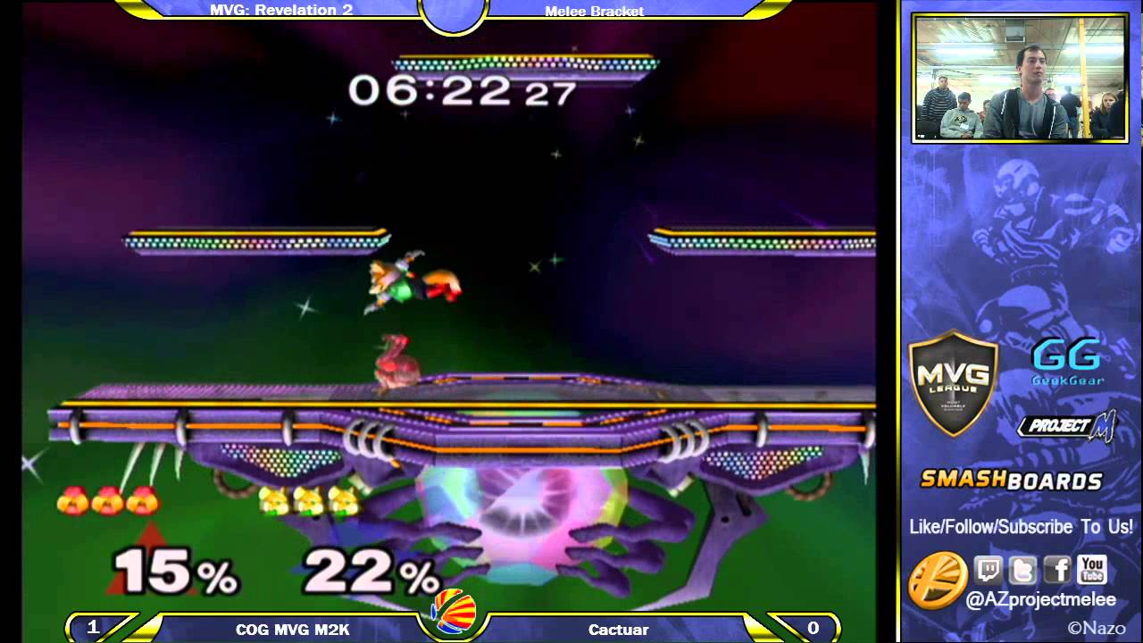 MVG Revelations 2 Melee: COG MVG M2K (Shiek) vs Cactaur (Fox)