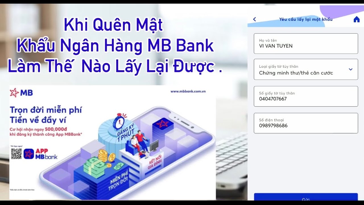 Hướng Dẫn Cách Lấy Lại Mật Khẩu của Ngân Hàng App MB... - youtube