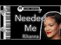 Needed Me - Rihanna - Piano Karaoke Instrumental