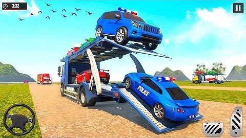US Police Robot Car Transporter Plane Simulator - Android Gameplay