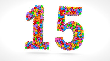 Learn Number 15 on 3d Color Balls | Sparta Wiggle Effects (sponsored by preview2effects)