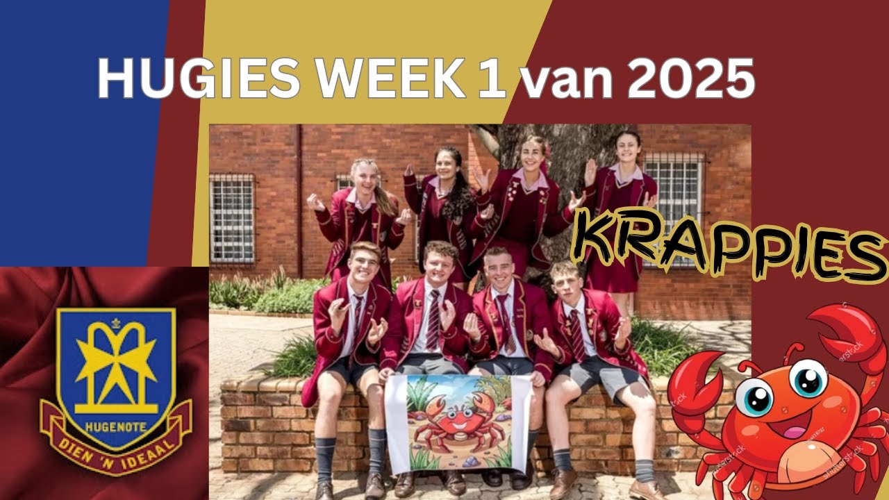 Week 1 van 2025 by Hugies : Gr 8 krappies, lekker Gees en Interhuis