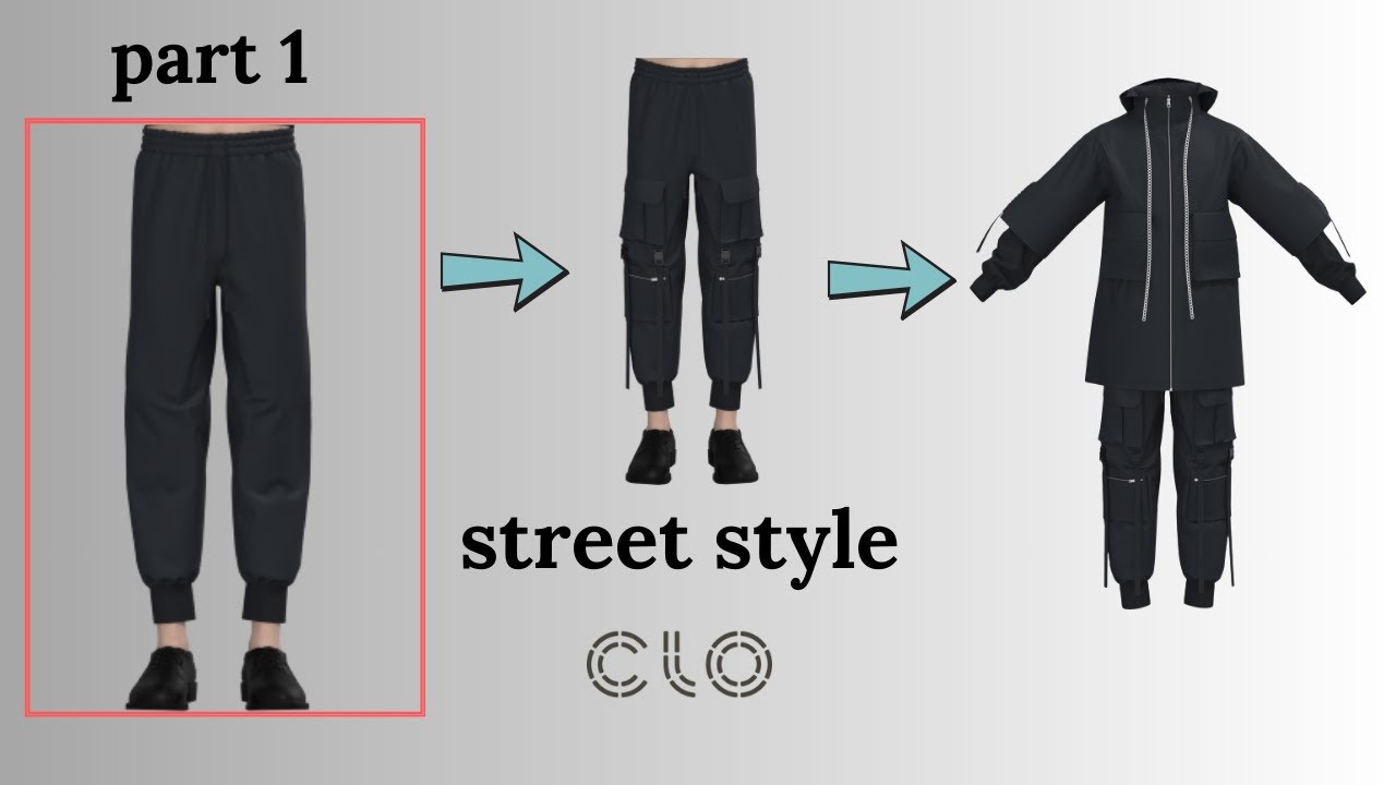 Digital fashion: Street style Clo3D-Part 1: Basic Jogger 
