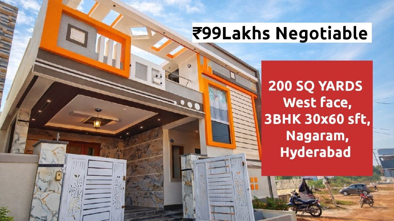 A Beautiful 200 SQ YARDS 3BHK Eest facing independent house for sale in Nagaram Hyderabad 