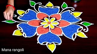 Beautiful deepam rangoli designs/latest deepam muggulu/simple rangoli designs/kolam designs/muggulu