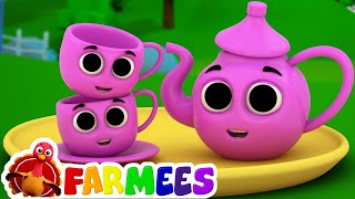 Estou bule pequeno | Rimas infantis para crianças | kids songs | farm song | I Am Little Teapot