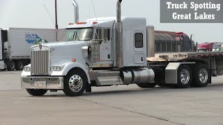 7 Kenworth Trucks At Toledo Ohio Truck Stop