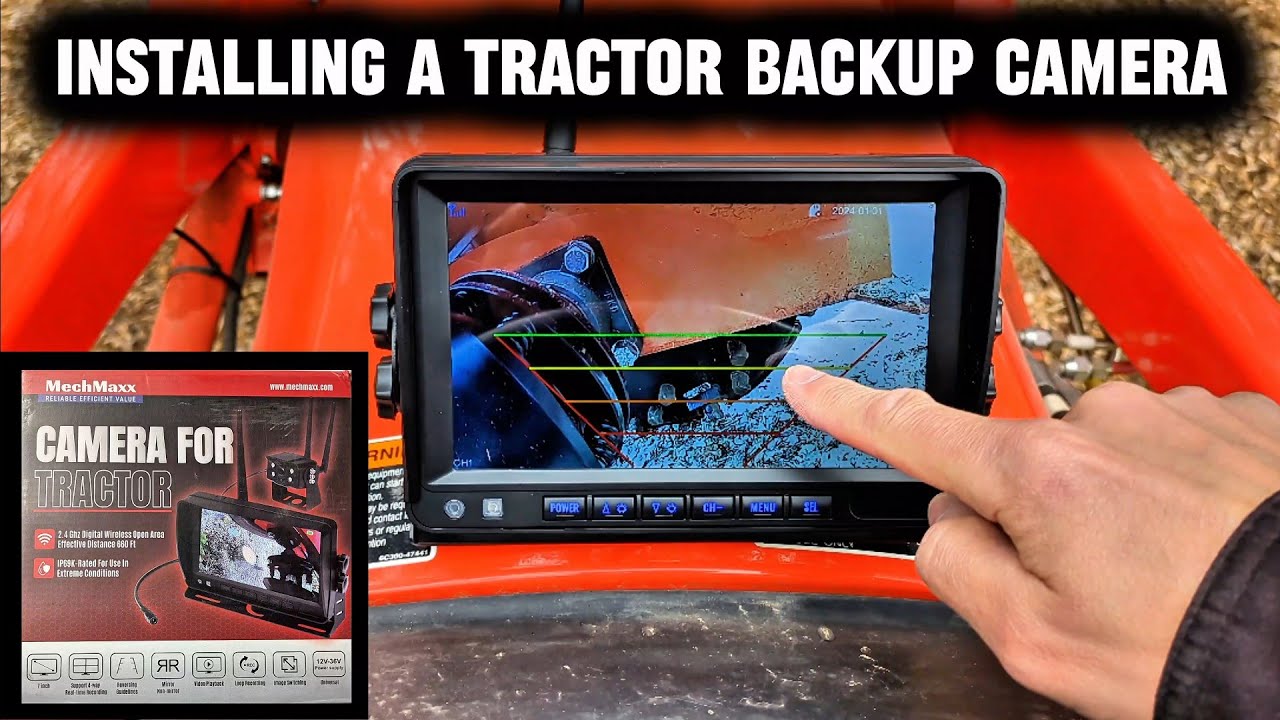 MechMaxx Backup Camera for Tractor - Review, Install, and Demo - YouTube