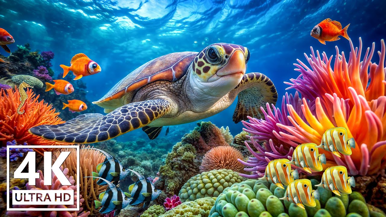 Ocean Magic In 4K VIDEO - Nature's Stunning Artwork, Breathtakingly Beautiful Fish Scene #2
