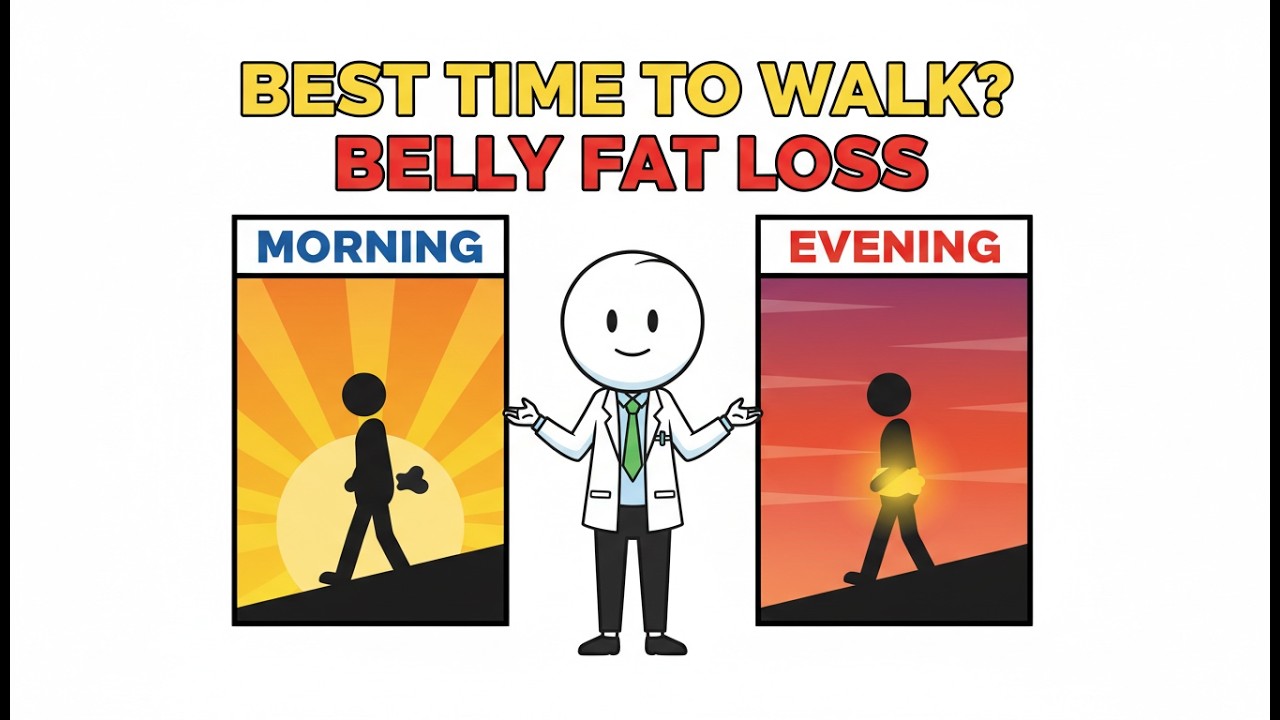 Morning Walk vs Evening Walk — Which Burns More Belly Fat? (Science Explained)