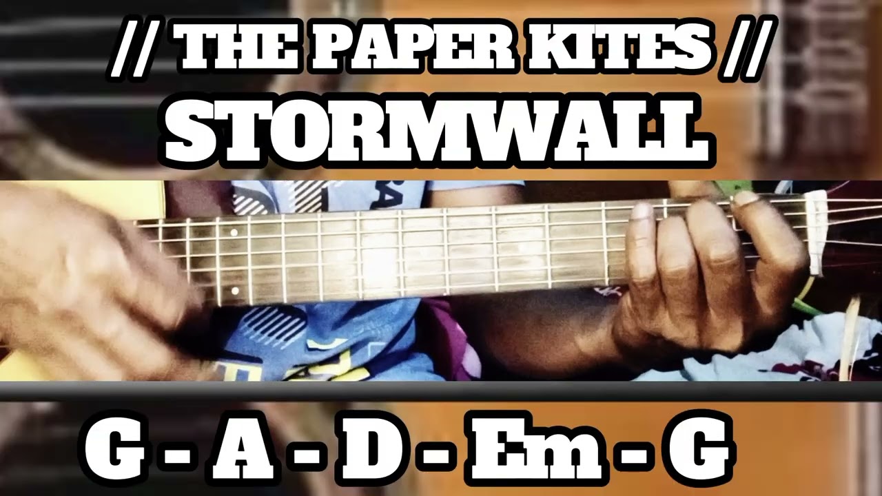 STORMWALL !! THE PAPER KITES !! SIMPLE EASY INTRO TUTORIAL GUITAR CHORDS