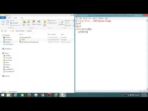 Tutorial #5 1,2,4,7,11....50 Python Code