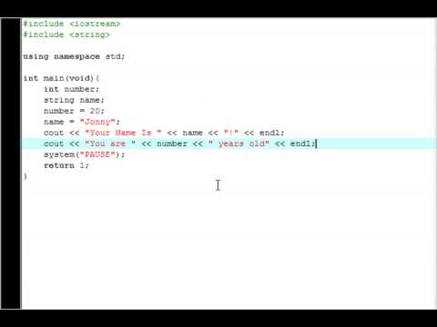 Awesome Tutorial - C++ Variables!