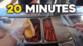 Hotdog Cart POV : We sold HOW MANY ??? IN 20 Minutes??!?