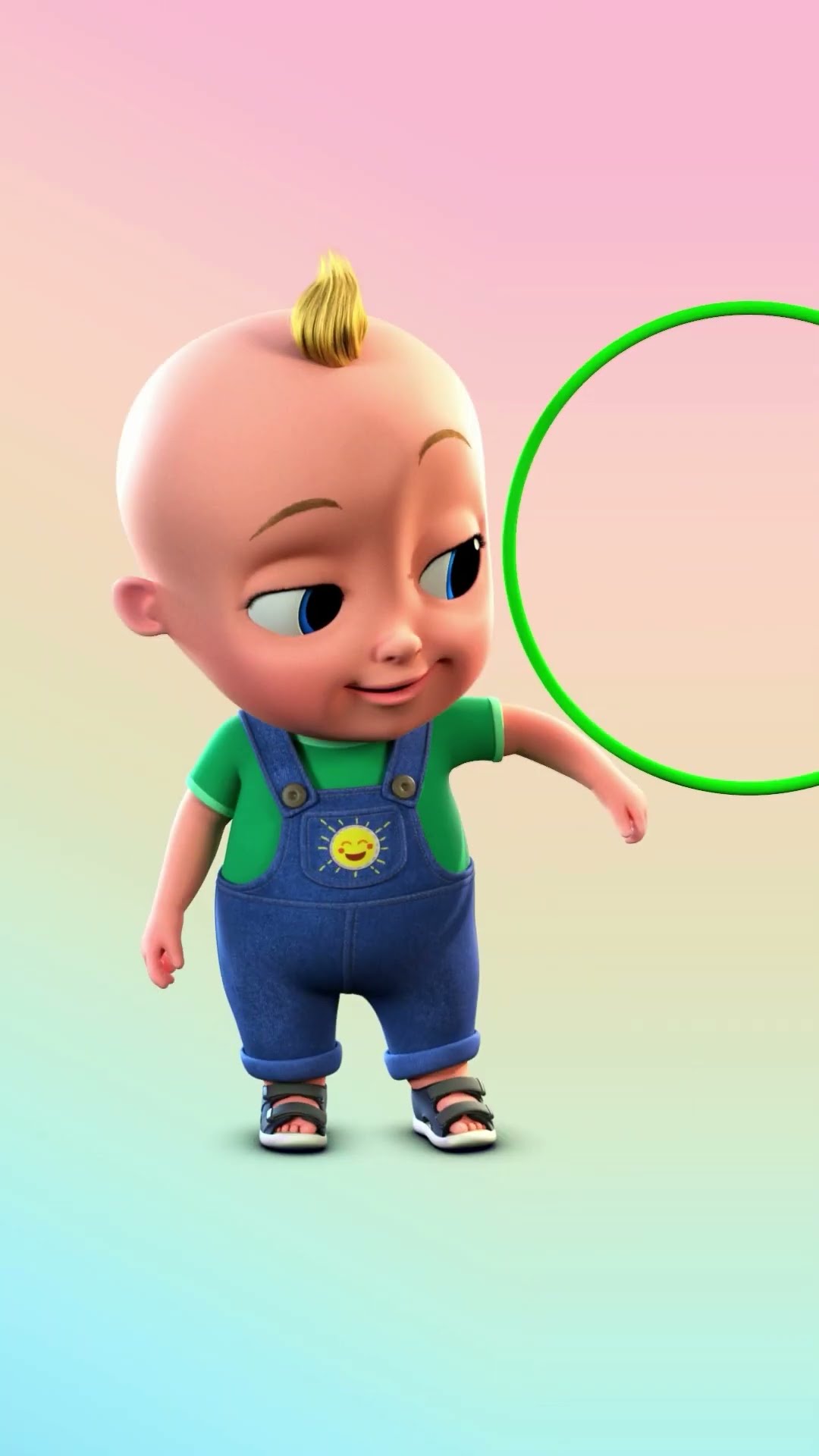 Johny, Zigaloo și Elefănțelul se joacă cu cercul ⭕ #tralala #cantececopii #shorts