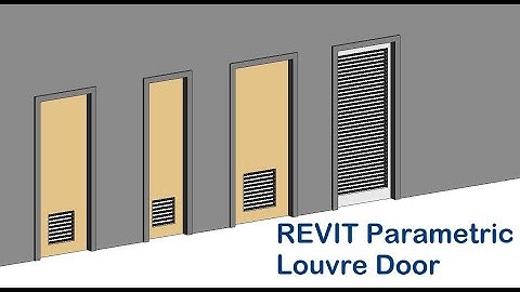 Revit Parametric Louvre Door