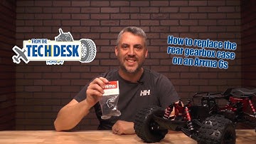 How to replace the rear gearbox case on an Arrma 6s
