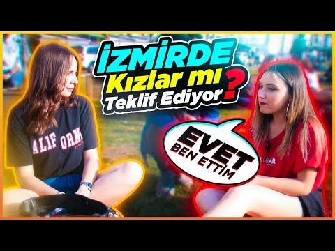 İzmirde Kızlar mı Teklif Ediyor ? Komik sokak röportajı