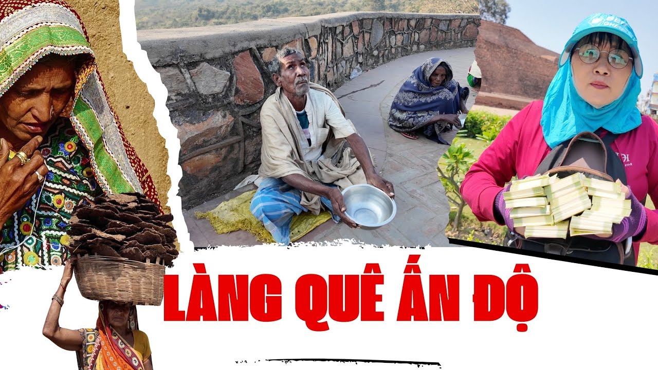 Làng Ấn Độ 2500 năm khổ đói coi phân bò quý như vàng được chị Tưởng mang cọc tiền tặng
