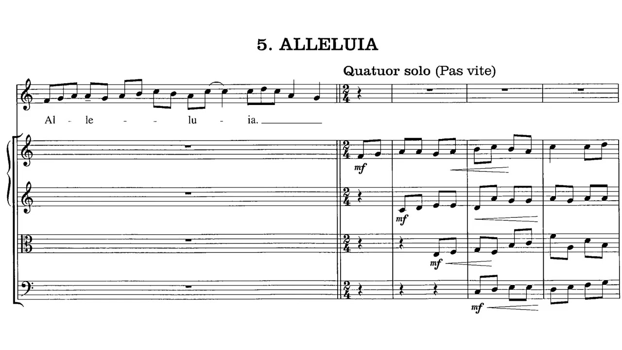 Alain, Jehan (1937): Messe grégorienne de mariage, JA 124 — Lamy/Pitet/Léchaux/Rouits/Cohen