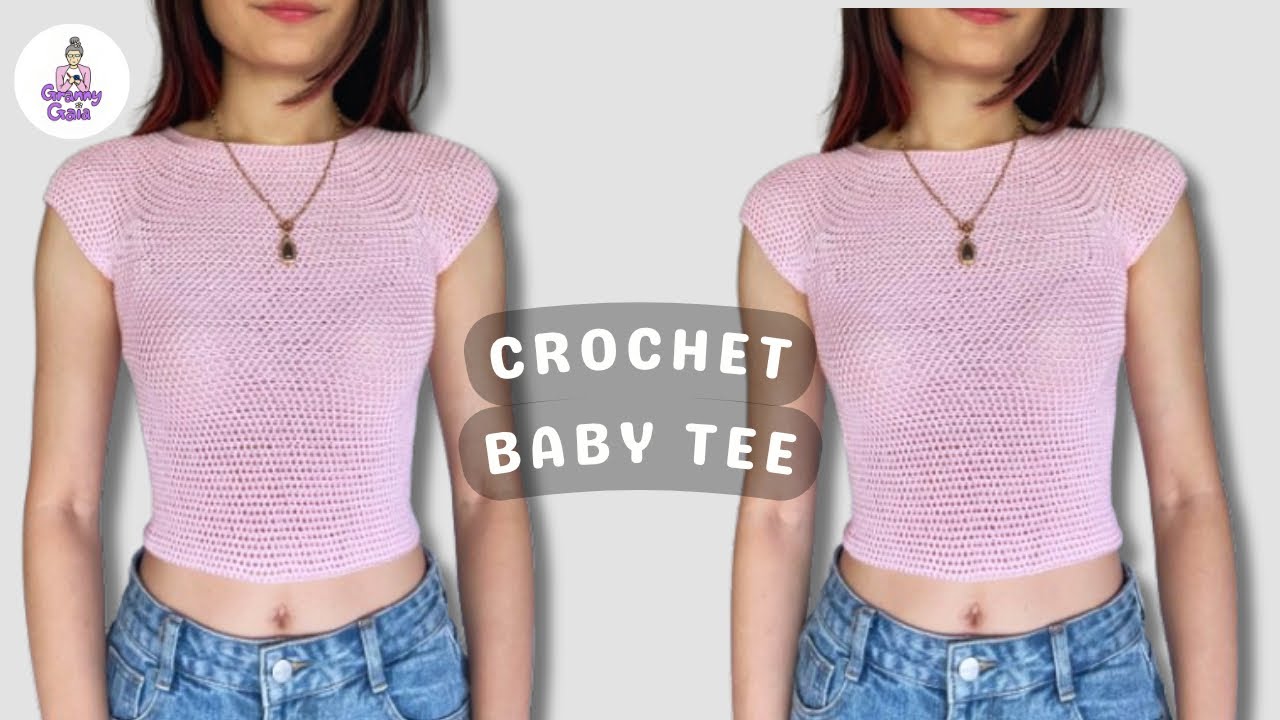 Crochet baby tee tutorial - YouTube