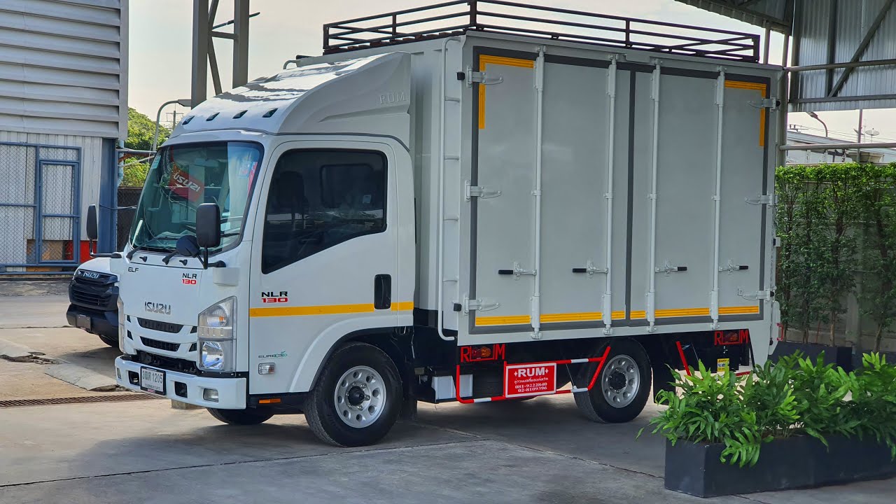 4ล้อจัมโบ้ isuzu nlr130 ตู้แห้ง4ประตู ลิฟท์ท้าย800Kg วิ่งไม่ติดเวลา EP.21