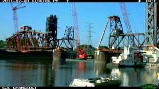 Modjeski and Masters - Lift Bridge Construction Time-Lapse