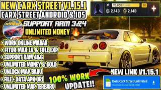 Update!! CarX Street MOD APK v.1.15.1 Gameplay - Unlimited Money Gold &amp; Premium Car Anti Ban 2025