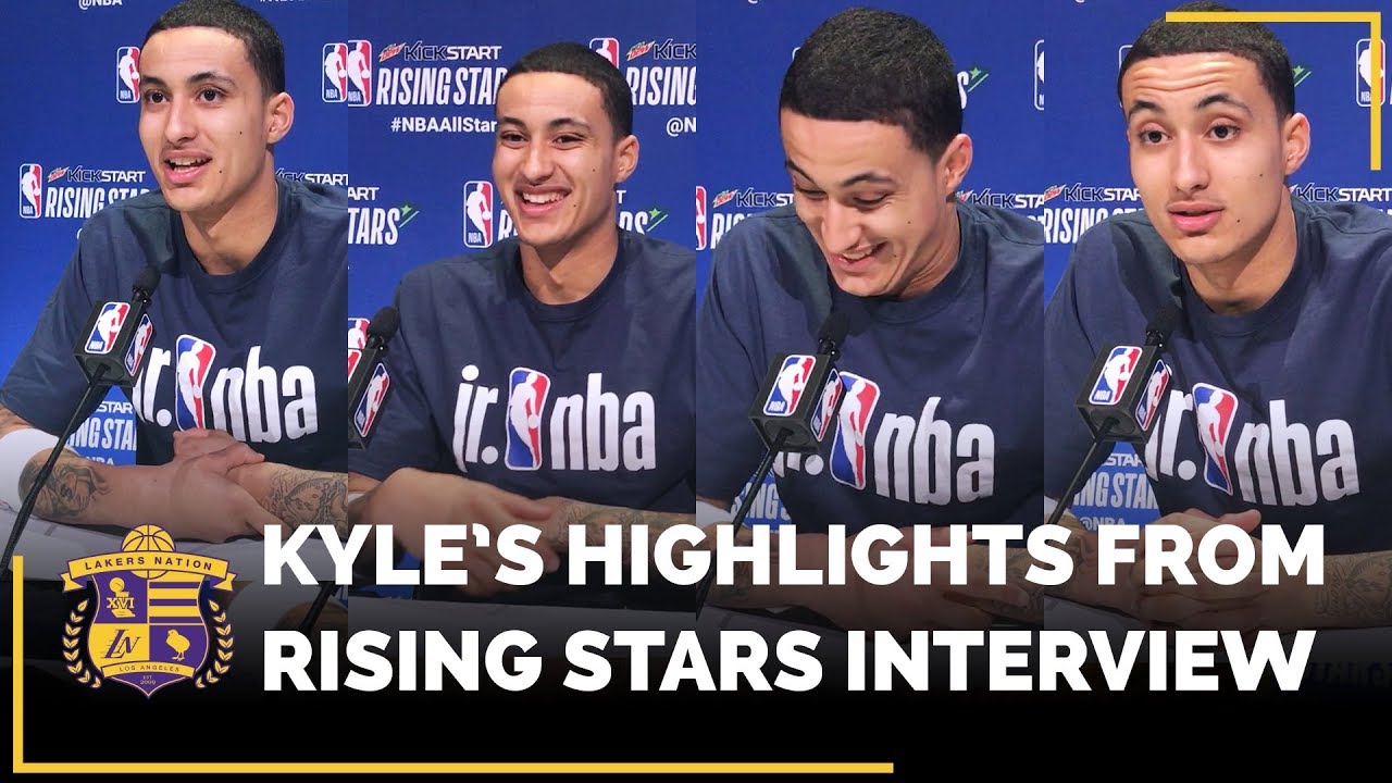 Kyle Kuzma Highlights From Rising Stars Media Interview YouTube