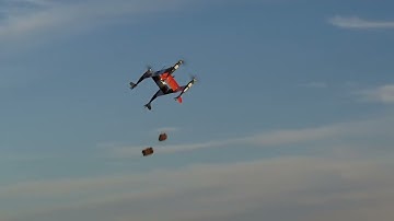 Autonomous Pod Transport Completes Package Drops in Airplane Mode