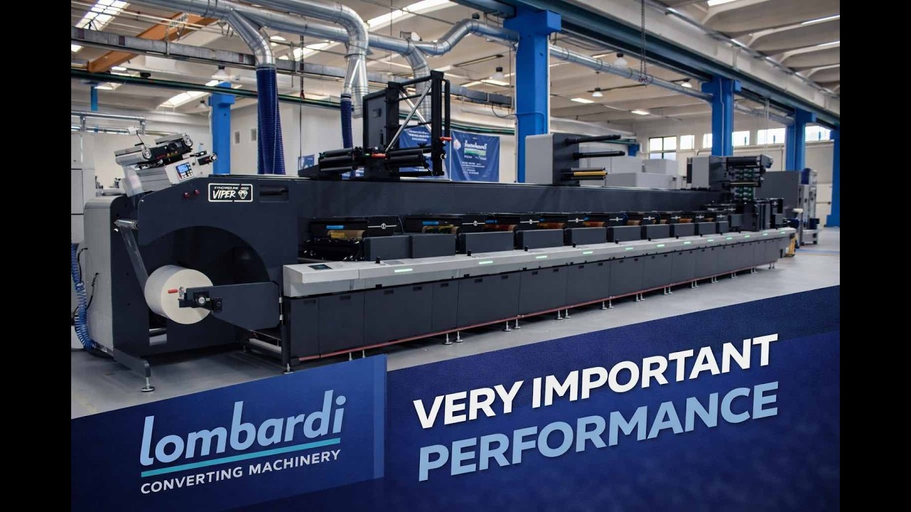 Lombardi Synchroline Viper: una nueva generación de impresión flexográfica.
