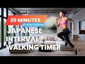 30-Minute Interval Walking Timer 🌞 Japanese Style | 3 Min Slow + 3 Min Fast ×5 | At-Home Running