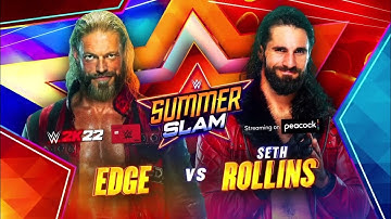 Seth Rollins vs Edge SummerSlam 2021! FULL MATCH WWE 2K20