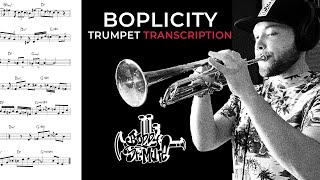 "Boplicity" Trumpet Solo Transcription (Sheet Music) -  Miles Davis/Gil Evans