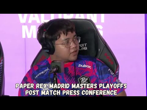 VALORANT Masters Madrid: PRX vs Gen G (PRX) Playoffs Press Conference #VALORANT