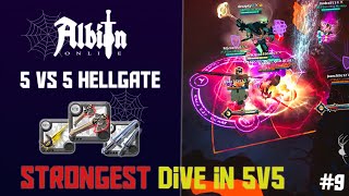 Albion Online - 5V5 Hellgates / Strongest Dive Comp / Hallowfall POV #9