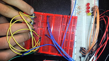 Control of many inputs data with shift register (74HC595)