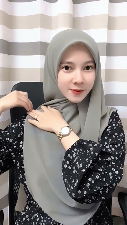 Hijab Tutorial Pakai Segiempat Oval Menutup Dada #hijab #tutorialhijab #hijabsegiempatoval #shorts