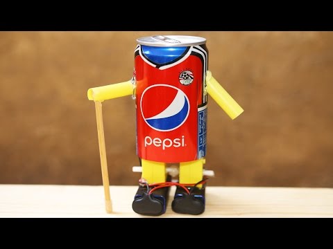 How To Make A Walking Robot With A Pepsi Can