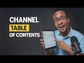 (Channel Table of contents)