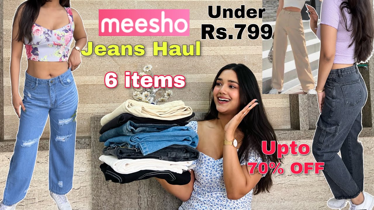 MEESHO HighWaist Jeans Haul Under Rs.799/ Meesho Jeans Haul Starting