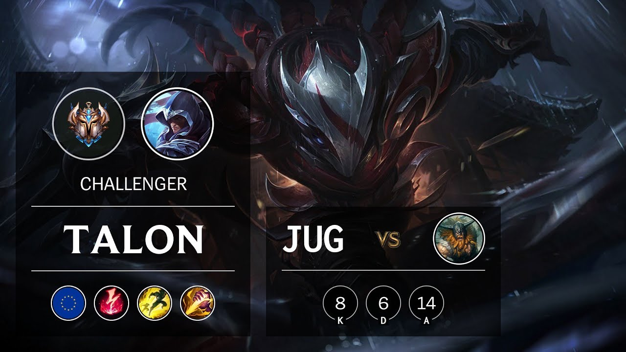 Talon Jungle vs Olaf - EUW Challenger Patch 9.19