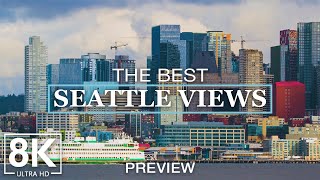The Best Seattle Views in 8K - View From Don Armeni Boat Ramp - Short Preview Video