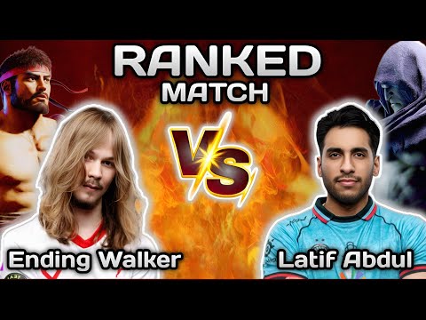 SF6 ▰ Ending Walker ( Ryu )  VS Latif ( M. Bison)  ,▰ H.L.G.