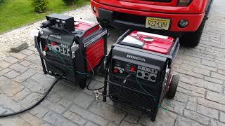 Honda EU7000's running in Parallel.